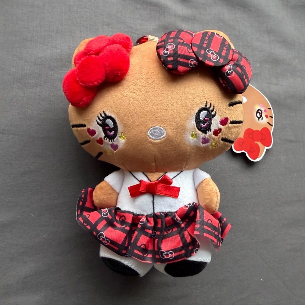 Sanrio gyaru JK student tan skin Hello Kitty plush or keychain